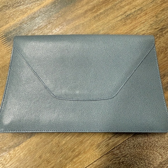 Valextra Gray Leather women’s Clutch